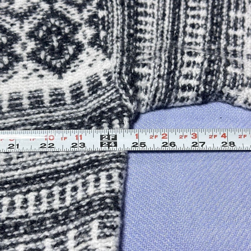 Lucky Brand Float Jacquard Open Front Cardigan Sweater Women's Size Large - Picture 16 of 16